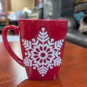 Bath & Body Works Red Snowflake Mug